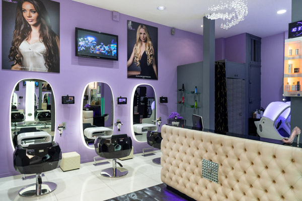 Vue interieur du Salon Hair Glam Extensions à Paris
